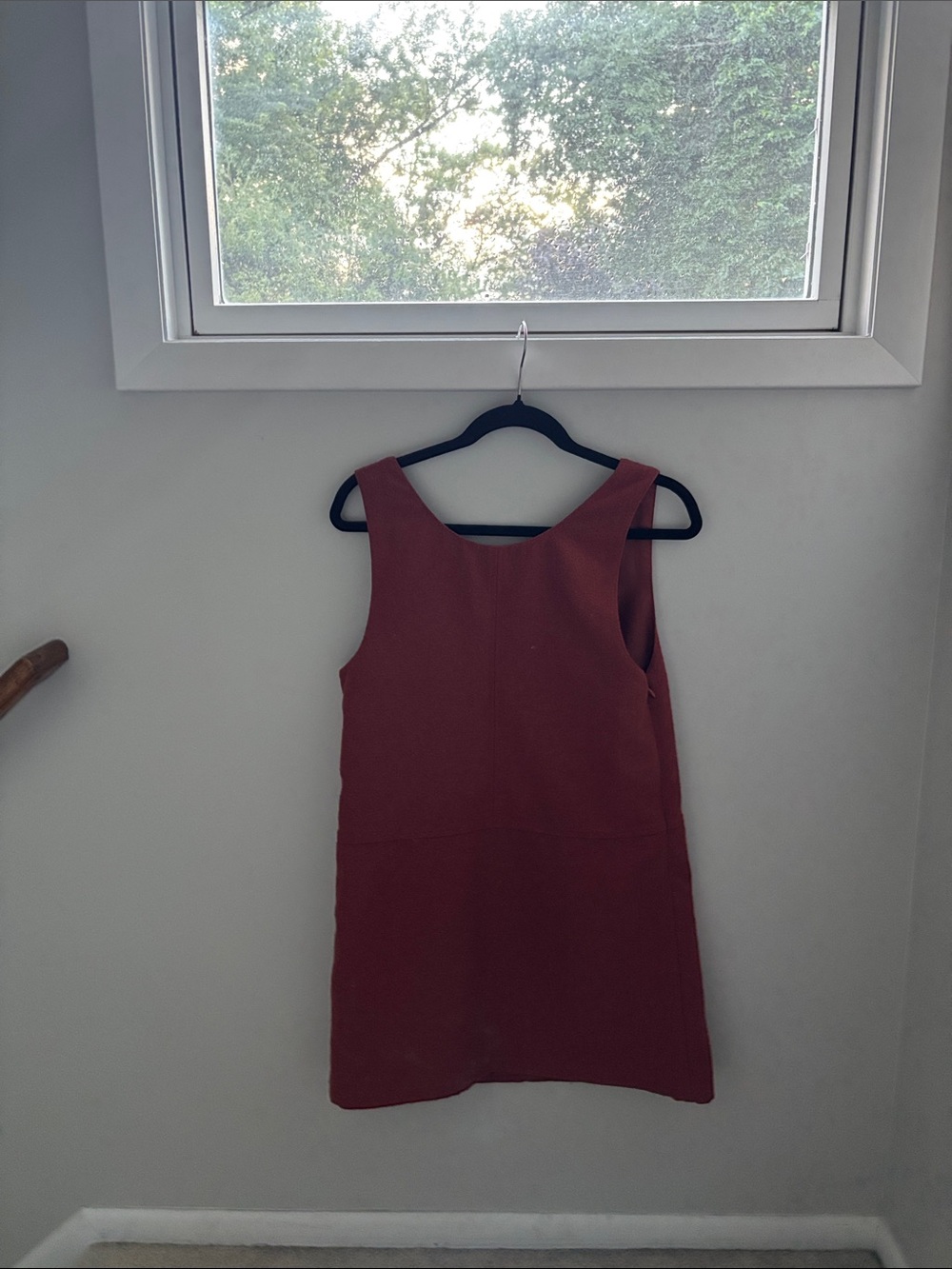 VANCL Rust-Brown Sleeveless V-Neck Mini Dress - Picture 3 of 4